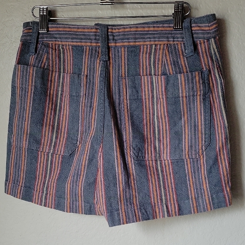 Madewell Multicolor Striped Emmet Denim Shorts Size28 - Picture 6 of 9